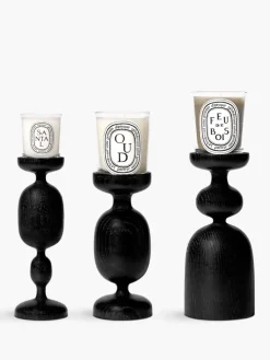 Black Baluster Candle Holder For small candles-Diptyque Hot